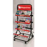 Double Side Magazine Rack